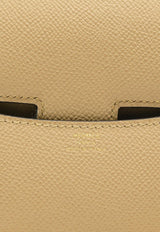 Constance 18 Miroir in Poussiere Epsom with Gold Hardware