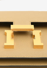 Constance 18 Miroir in Poussiere Epsom with Gold Hardware