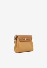Hermès Mini Herbag Zip 20 in Naturel Sable Militaire Canvas and Hunter Leather with Palladium Hardware