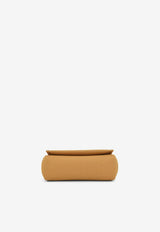 Mini Herbag Zip 20 in Naturel Sable Militaire Canvas and Hunter Leather with Palladium Hardware