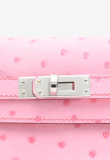 Hermès Kelly Jump Backpack in Rose Bubblegum Ostrich Boreale with Palladium Hardware