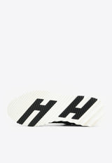 Hermès Bouncing Low-Top Sneakers in Black Matte Nilo Crocodile and Suede