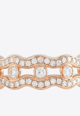 Hermès Reseau Lumiere Ring 2 in Rose Gold and Diamonds