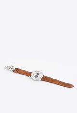 Extra Large Arceau Chronograph 42 mm Naturel Barenia Watch