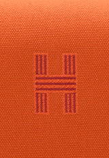 Hermes Orange Fleu Large Bride-a-Brac in Orange Feu Canvas