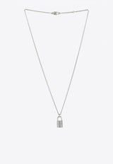 Hermès Kelly Cadenas Pendant Necklace in White Gold and Diamonds