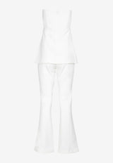 Misha Design Flor Strapless Jumpsuit Ivory MJ23JU104IVORY
