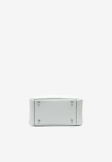 Mini Lindy 20 in Bleu Pale Clemence Leather with Palladium Hardware