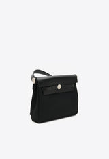 Hermès Mini Herbag Zip 20 Retourne in Black Militaire Canvas and Hunter Leather with Palladium Hardware
