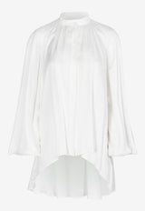 Asymmetric Satin Blouse