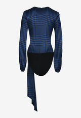 Deep V-neck Monogram Bodysuit