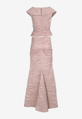 Ruched Top and Skirt Co-ord Set