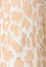 Animal Print Cropped Pants