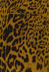 Cheetah Print Silk Pants
