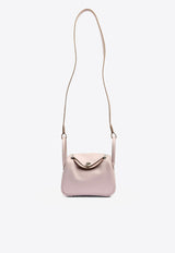 Mini Lindy 20 Verso in Mauve Pale and Gold Swift Leather in Palladium Hardware