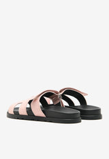 Chypre Sandals in Rose Aquarelle Matte Alligator