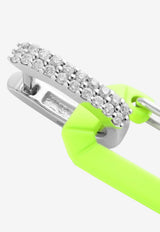 Small Fluo Chiara 18K Gold Single Earring with Diamonds