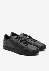Hermès Day Monochrome Kelly Buckle Sneakers in Noir Calfskin