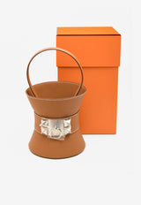 Mini Medor Bag in Gold Epsom with Palladium Hardware