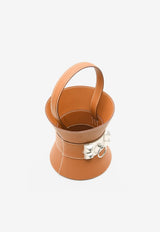 Mini Medor Bag in Gold Epsom with Palladium Hardware