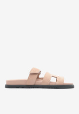 Chypre Sandals in Nude Suede