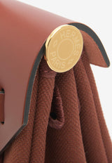 Hermès Herbag Zip Retourne 31 in Rouge H Militaire Canvas and Rouge H Hunter with Gold Hardware