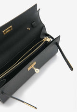 Hermès Kelly To Go Wallet in Black Epsom Leather in Gold Hardware