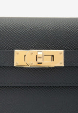 Hermès Kelly To Go Wallet in Black Epsom Leather in Gold Hardware