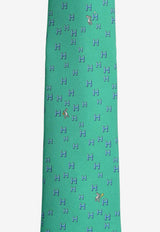 H Lapin Silk Twill Tie
