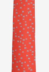 H Lapin Silk Twill Tie