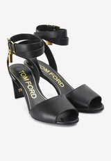 Chypre Sandals in Rouge Cinetique and Gold Suede