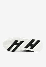 Bouncing Low-Top Sneakers in Black Matte Nilo Crocodile Leather