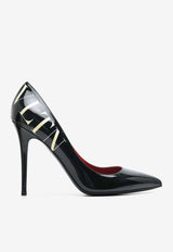 Valentino VLTN 120 Patent Leather Pumps Black QW2S0I67BXL 0NI