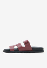 Chypre Sandals in Rouge H Calfskin