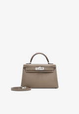 Mini Kelly 20 Sellier in Etoupe Epsom with Palladium Hardware