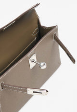 Mini Kelly 20 Sellier in Etoupe Epsom with Palladium Hardware