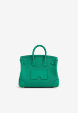 Birkin 25 Cargo in Vert Vertigo Goeland Canvas and Swift with Palladium Hardware