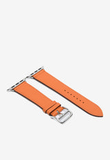 Band Apple Watch Single Tour 42mm Attelage in Orange Swift Leather