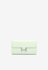Constance To Go Wallet in Vert Fizz Epsom with Palladium Hardware
