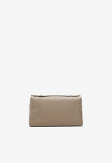 Loro Piana Extra Pocket L19 Pouch in Grained Leather Taupe FAN4045_D0Q4_TH