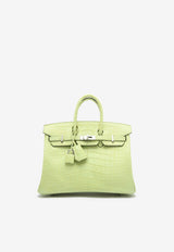 Hermès Birkin 25 in Jaune Bourgeon Matte Alligator with Palladium Hardware
