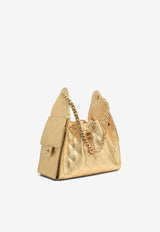 Small Chanel 25 Metallic Leather Shoulder Bag