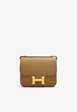 Constance III 18 Mirror Shoulder Bag in Biscuit Epsom Leather with Gold Hardware
