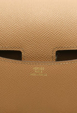 Constance III 18 Mirror Shoulder Bag in Biscuit Epsom Leather