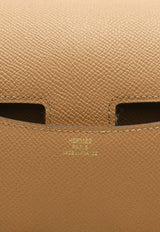 Constance III 18 Mirror Shoulder Bag in Biscuit Epsom Leather with Gold Hardware