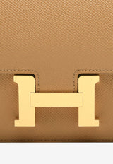 Constance III 18 Mirror Shoulder Bag in Biscuit Epsom Leather with Gold Hardware