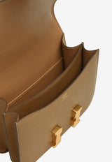 Constance III 18 Mirror Shoulder Bag in Biscuit Epsom Leather with Gold Hardware