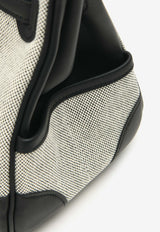 Birkin 25 Cargo in Ecru and Black Swift with Palladium Hardware
