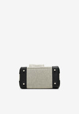 Birkin 25 Cargo in Ecru and Black Swift with Palladium Hardware