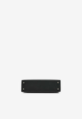 Mini Kelly II Sellier Top Handle Bag in Black Epsom with Palladium Hardware